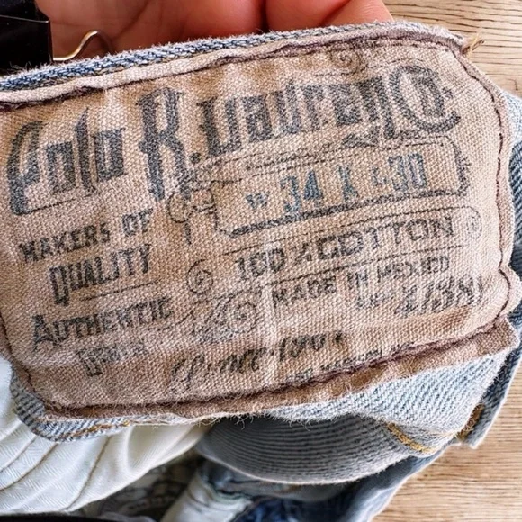 Polo Ralph Lauren Jeans Mens 34x30 Blue Denim 867 Classic Fit Medium Wash EUC - Picture 11 of 16